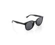 Retro straw-fibre sunglasses with UV400 protection colour black