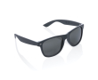 Recycled plastic sunglasses with smoke acrylic lenses colour dark grey