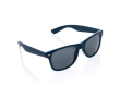 Recycled plastic sunglasses with smoke acrylic lenses colour navy-blue