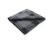 Soft promotional plaid fleece blanket, 180 g/m² colour graphite