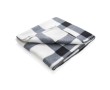 Soft promotional plaid fleece blanket, 180 g/m² colour white
