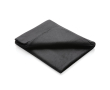 Light polar fleece blanket with carry pouch, 160 g/m² colour black