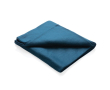 Light polar fleece blanket with carry pouch, 160 g/m² colour navy-blue