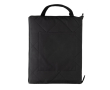 Foldable padded picnic blanket in high-quality RPET colour black