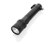 Car emergency torch with seatbelt cutter and window hammer colour black