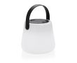 Outdoor LED lamp in recycled materials with solar panel colour white