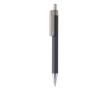 Budget pen with modern design, blue ink, Dokumental® colour grey