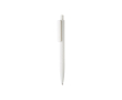 Smooth-writing pens with logo, blue ink colour white