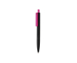 Geometric diamond-pattern pen with blue ink colour fuchsia