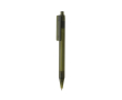 Transparent blue ink pen in recycled materials colour dark green