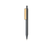 Blue ink pen made from recycled materials, Dokumental® colour dark grey