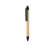 Promotional recycled paper pen with blue ink colour black