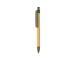 Promotional recycled paper pen with blue ink colour green