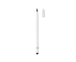 Inkless pen with long-lasting writing tip and eraser colour white