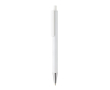 Modern pen in recycled aluminium with blue Dokumental® ink colour white