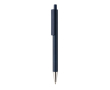 Modern pen in recycled aluminium with blue Dokumental® ink colour blue