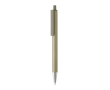 Modern pen in recycled aluminium with blue Dokumental® ink colour green