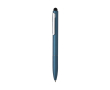 Recycled aluminium pen with stylus and blue ink colour royal blue