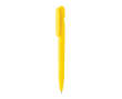 Recycled plastic pen with 1 km writing capacity, blue ink colour yellow