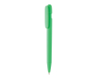 Recycled plastic pen with 1 km writing capacity, blue ink colour green