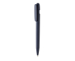 Recycled plastic pen with 1 km writing capacity, blue ink colour navy-blue