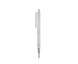 Eco pen with geometric design and blue Dokumental® ink colour white