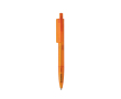 Eco pen with geometric design and blue Dokumental® ink colour orange
