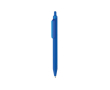 Eco pen with soft-touch finish, clip and blue ink colour blue