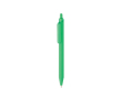 Eco pen with soft-touch finish, clip and blue ink colour green