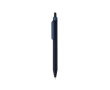 Eco pen with soft-touch finish, clip and blue ink colour navy-blue