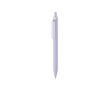 Eco pen with soft-touch finish, clip and blue ink colour violet
