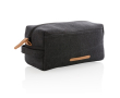 Canvas toiletry bag, ideal for hand luggage colour black