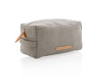 Canvas toiletry bag, ideal for hand luggage colour grey