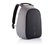 Large anti-theft laptop backpack for employees, 17\" colour grey