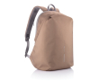 Anti-theft laptop backpack with RFID pockets, 15.6\" colour brown
