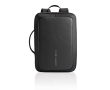 Anti-theft RPET backpack convertible into laptop briefcase, 16\" colour black