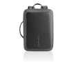 Anti-theft RPET backpack convertible into laptop briefcase, 16\" colour grey