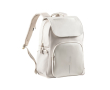RPET laptop backpack with anti-theft flap and secure zips, 16\" colour beige
