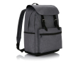 Nylon laptop backpack with external pocket, 15.6\" colour dark grey