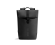 Multipurpose backpack with water-resistant fabric and flap, 16\" laptop colour black
