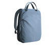 Expandable recycled fabric backpack, Duo-Zipper, 16\" colour blue