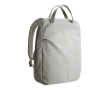 Expandable recycled fabric backpack, Duo-Zipper, 16\" colour grey