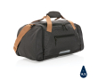 Urban-style travel bag in recycled polyester colour black