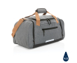 Urban-style travel bag in recycled polyester colour dark grey