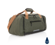 Urban-style travel bag in recycled polyester colour dark green
