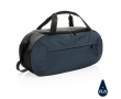 Branded sports bag in recycled polyester colour navy-blue