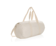 Corporate travel bag made from recycled canvas colour off white