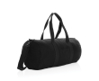 Corporate travel bag made from recycled canvas colour black