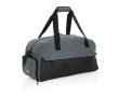 Spacious RPET travel bag with front pocket colour grey