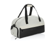 Spacious RPET travel bag with front pocket colour off white